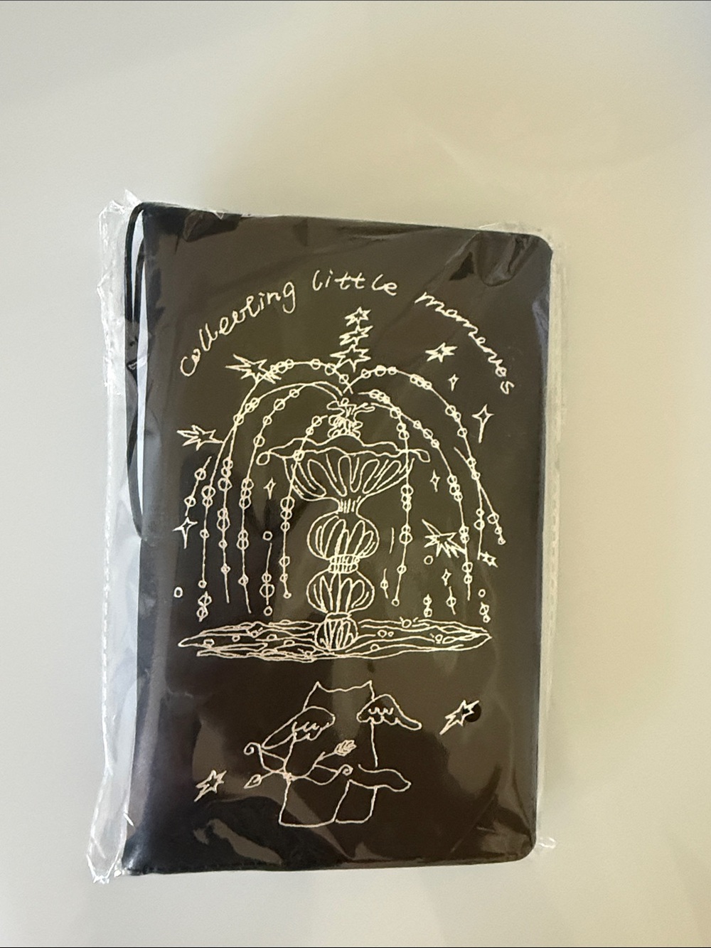 New Journal notebook, faux leather cover and back